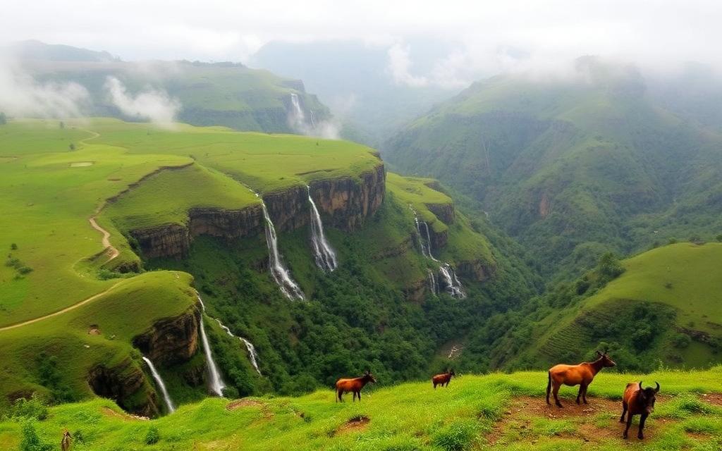 Paysage du Fouta-Djalon en Guinée